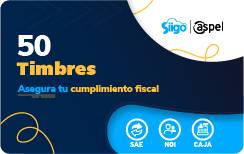 [SOFAPL3190] Timbres Fiscales ASPEL FACTE/50 Electrónicos
