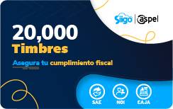 [SOFAPL3410] Timbres Fiscales ASPEL FACTE/20,000