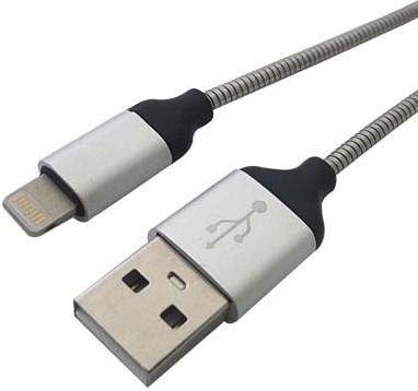 [ACCRBT2270] Cable USB BROBOTIX Lightning, Acero, Carga Rápida 161219