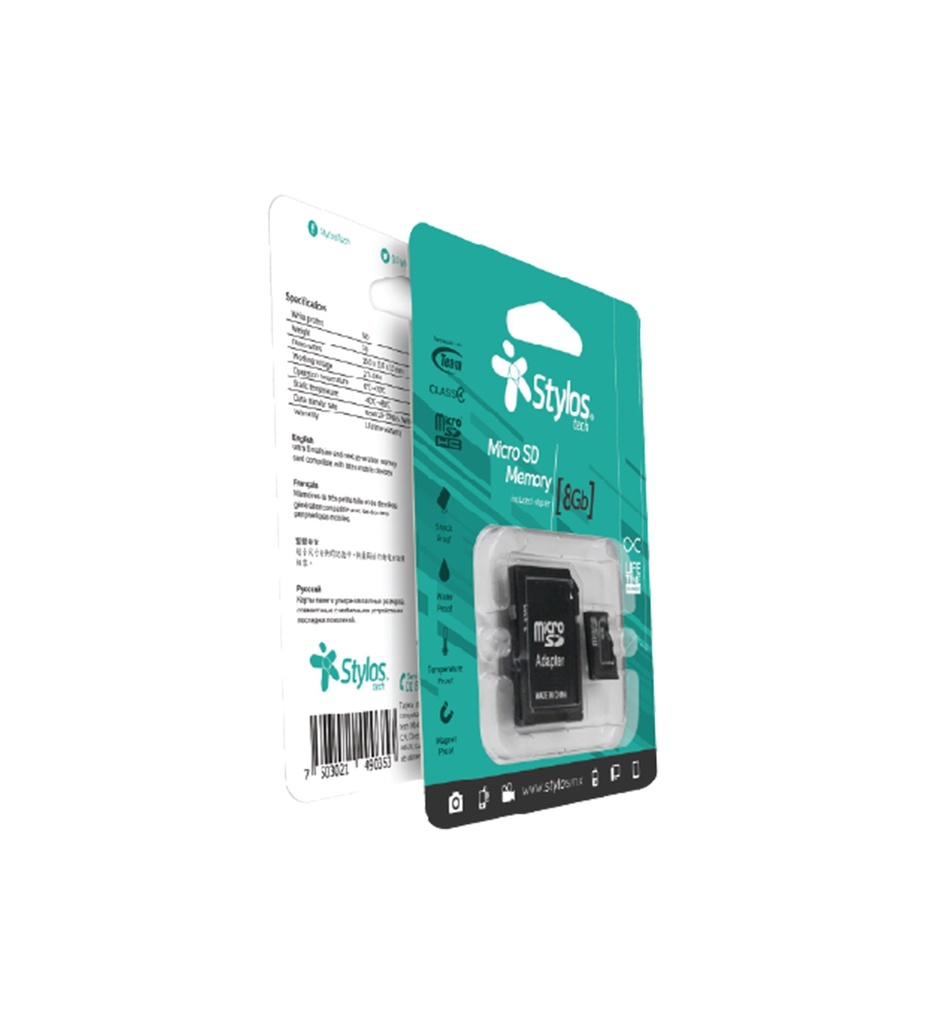 [MEMSTY010] Memoria Micro SD Stylos STMSD81B