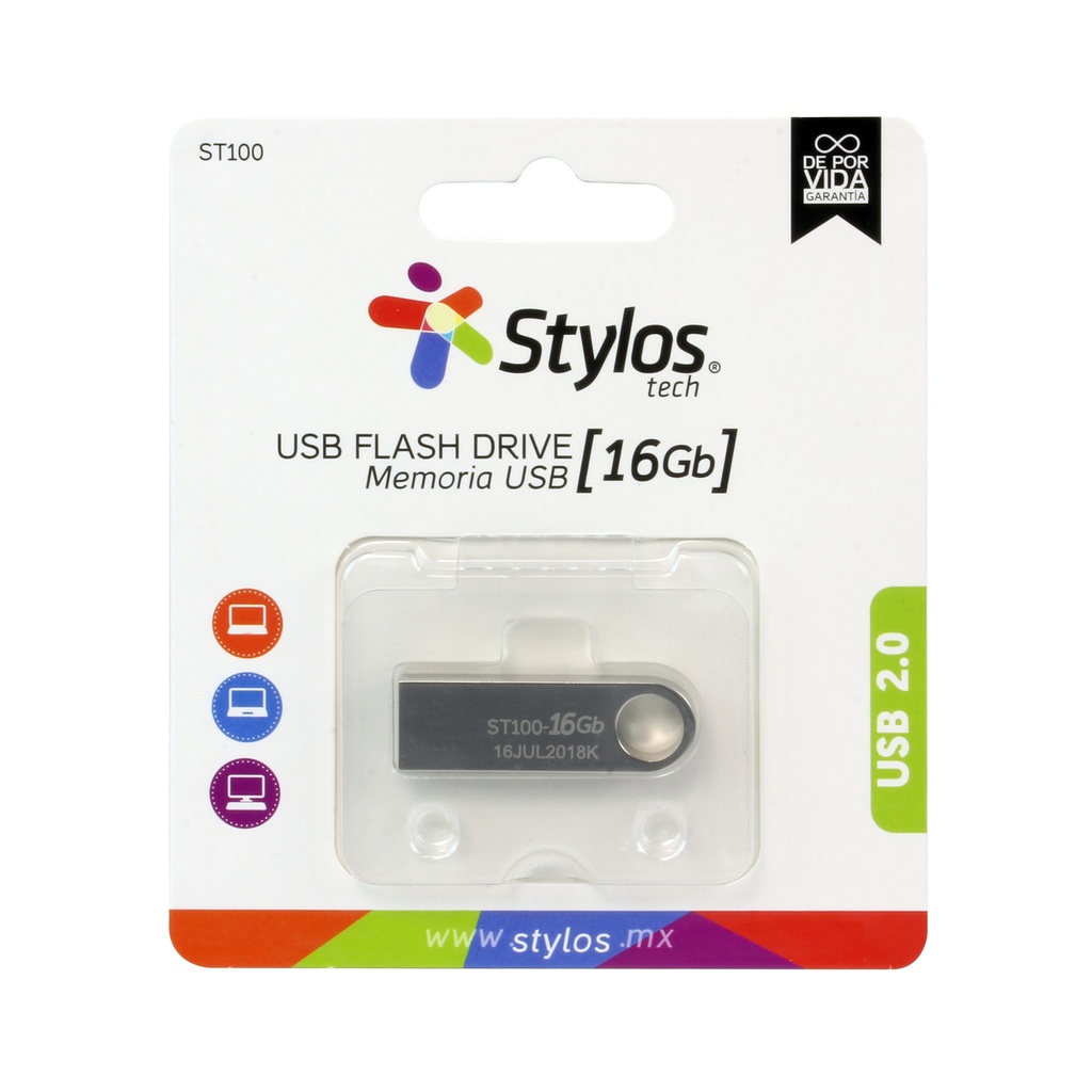 [MEMSTY050] Memoria USB Stylos STMUSB2B