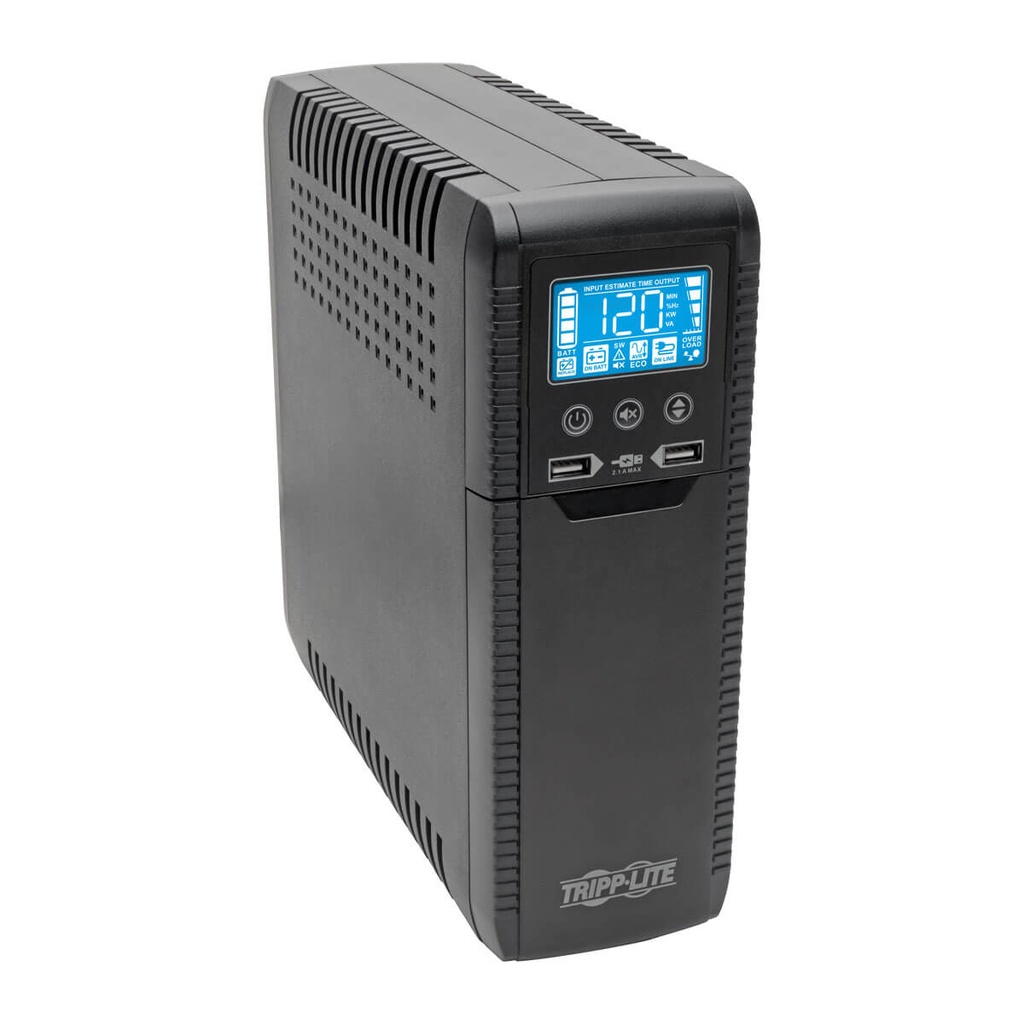 [NBKTRL2460] UPS Interactivo con USB 1000VA/600W, 120V 50H TRIPP-LITE ECO1000LCD