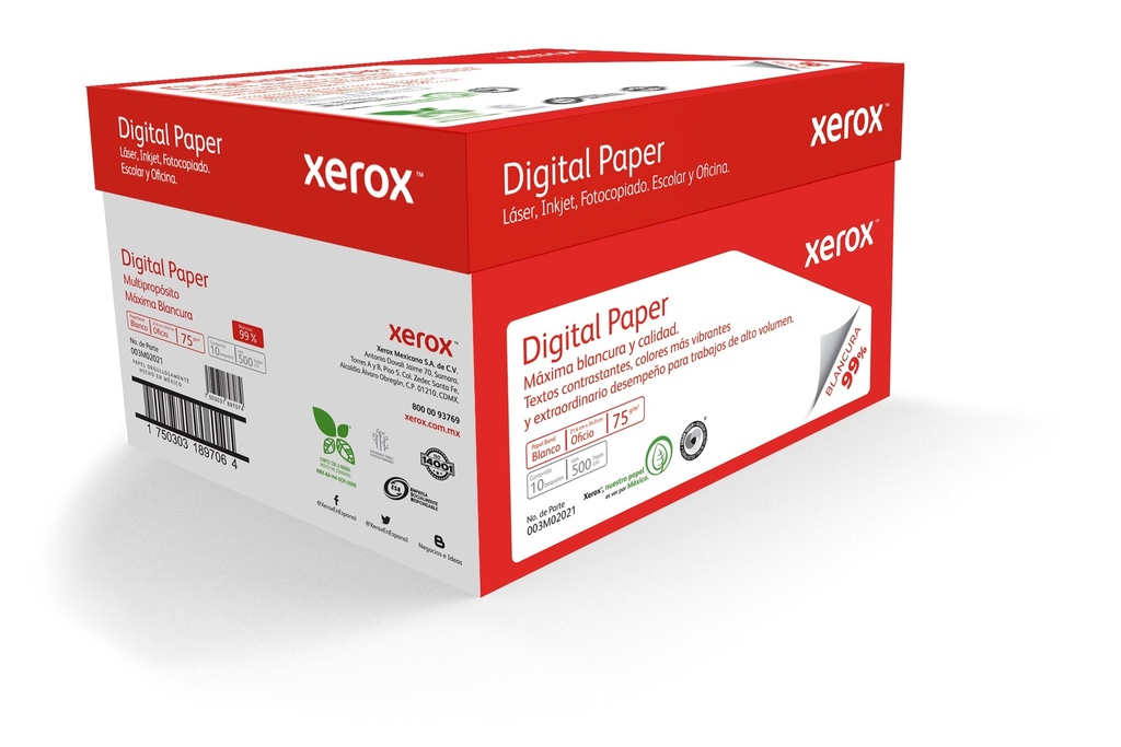 [PAPXRX100] Papel Bond Digital Paper Oficio XEROX Rojo