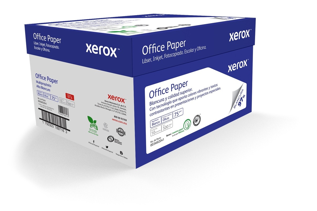 [PAPXRX130] Papel Bond Office Paper Oficio XEROX Azul