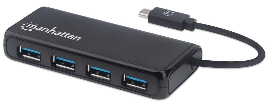 Conector Múltiple de 4 Puertos para USB MANHATTAN 164924