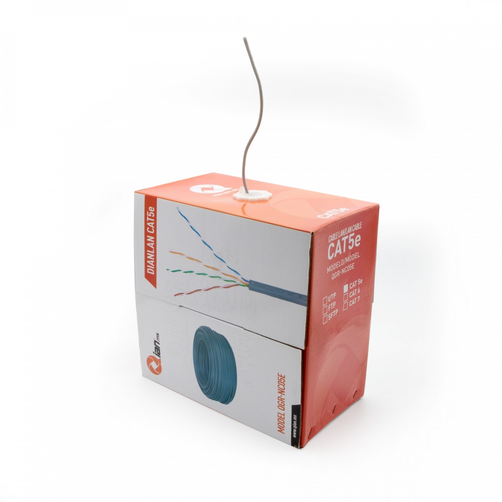 [CABQIA060] Bobina de Cable UTP 24AWG Qian QHR-CAT5E
