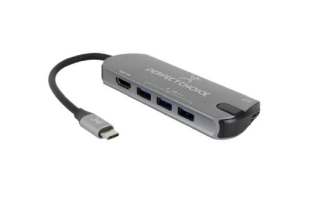 [ACCMST4210] HUB 5 EN 1 USB-C PERFECT CHOICE PC-101246