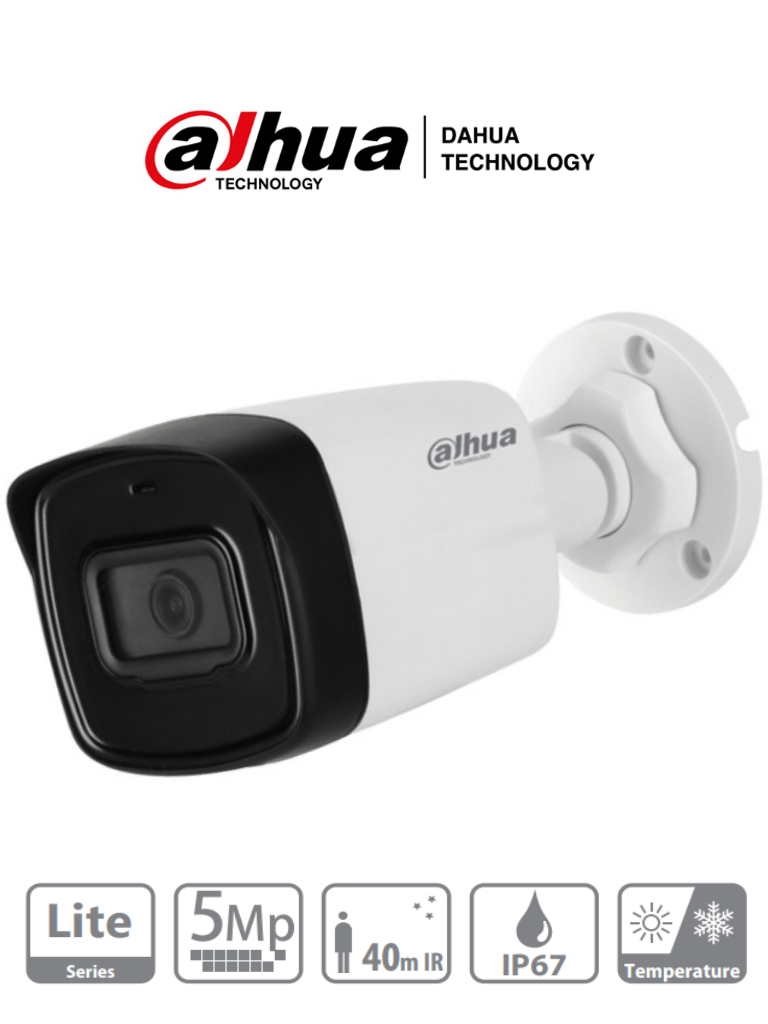 [CAMDAH3310] Cámara Bala Dahua Technology DH-HAC-HFW1500TLN-0280B-S2