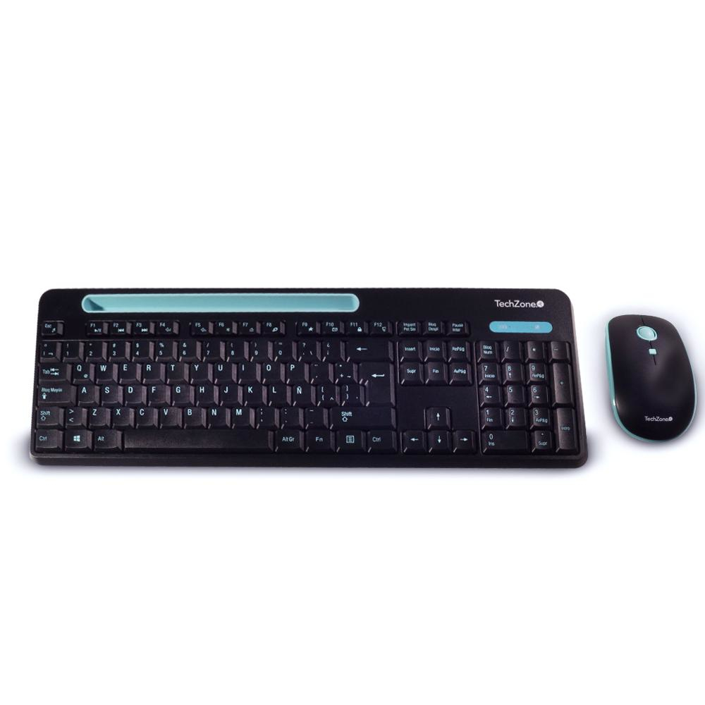 [KITTCH380] Kit de Teclado y Mouse Inalámbrico TECHZONE TZ20COMB02-INA