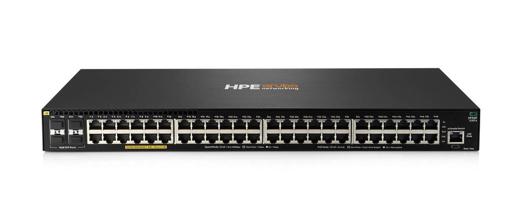 [SWTARU300] Switch 2930F 48GPoE+4SFP 740W Swch ARUBA HPE Aruba 2930F