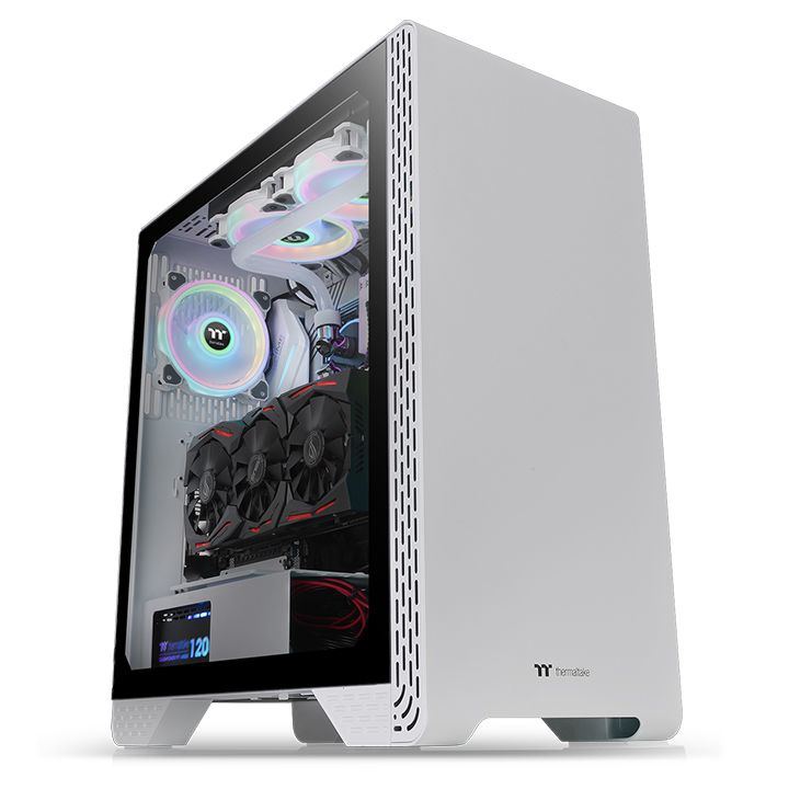 [GABTMK2100] Gabinete  THERMALTAKE S300 TG Snow Edition