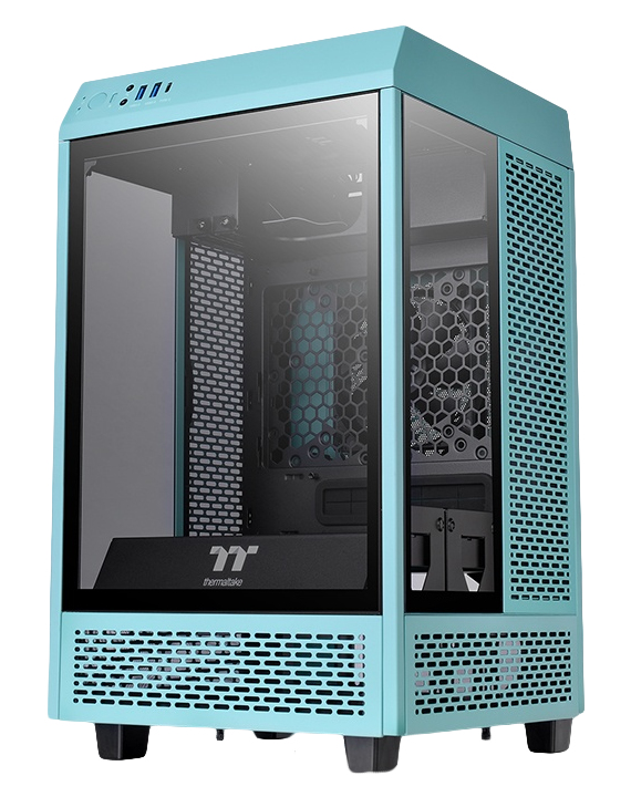 [GABTMK2160] Gabinete  THERMALTAKE The Tower 100 Turquoise Mini Chassi