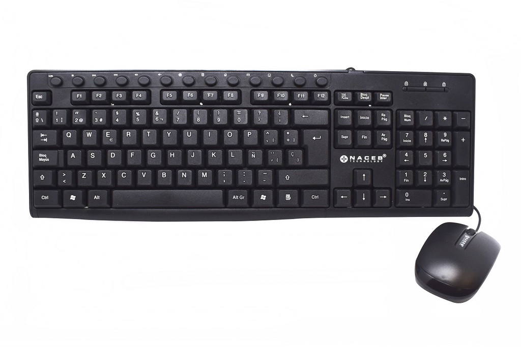 [KITNCB010] Kit de Teclado y Mouse Naceb Technology NA-112N